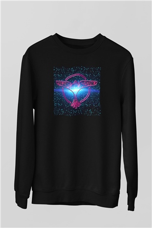Tiesto Siyah Unisex Sweatshirt