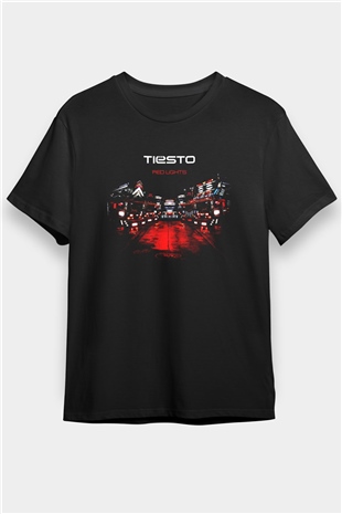 Tiesto Siyah Unisex Tişört T-Shirt - TişörtFabrikası