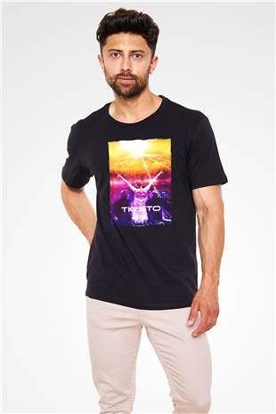Tiesto Siyah Unisex Tişört T-Shirt - TişörtFabrikası