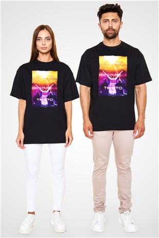 Tiesto Siyah Oversize Tişört Oversize T-shirt - TişörtFabrikası