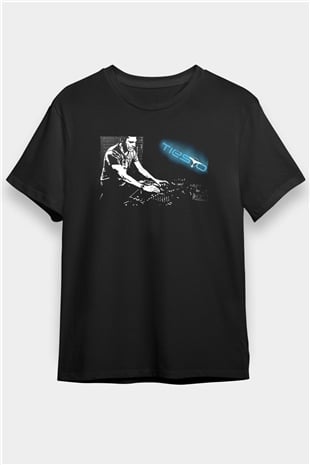 Tiesto Siyah Unisex Tişört T-Shirt - TişörtFabrikası