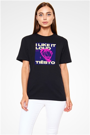 Tiesto Siyah Unisex Tişört T-Shirt - TişörtFabrikası