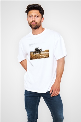 Tiger Beyaz Unisex Oversize Tişört T-Shirt