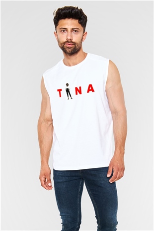 Tina Turner Beyaz Unisex Kolsuz Tişört