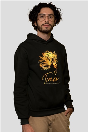 Tina Turner Siyah Unisex Hoodie