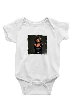 Tine Turner Baskılı Unisex Beyaz Bebek Body - Zıbın