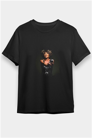 Tine Turner Baskılı Unisex Siyah Tişört