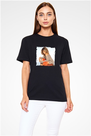 Tine Turner Baskılı Unisex Siyah Tişört