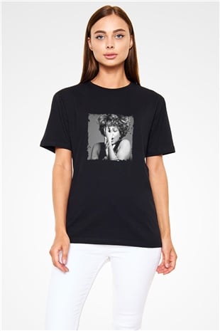 Tine Turner Baskılı Unisex Siyah Tişört