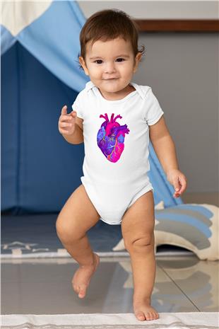 Tıp Bayramı Baskılı Beyaz Unisex Bebek Body - Zıbın