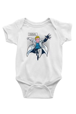 Tıp Bayramı Baskılı Beyaz Unisex Bebek Body - Zıbın