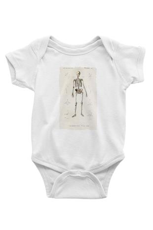 Tıp Bayramı Baskılı Beyaz Unisex Bebek Body - Zıbın