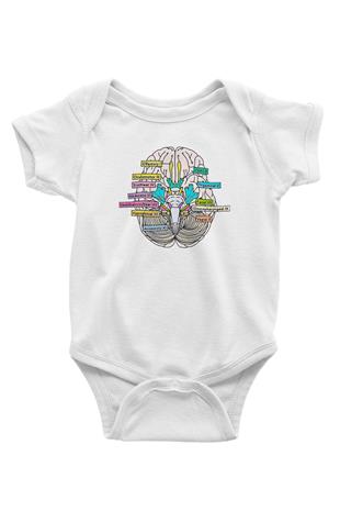 Tıp Bayramı Baskılı Beyaz Unisex Bebek Body - Zıbın