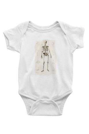 Tıp Bayramı Baskılı Beyaz Unisex Bebek Body - Zıbın