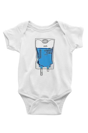 Tıp Bayramı Baskılı Beyaz Unisex Bebek Body - Zıbın