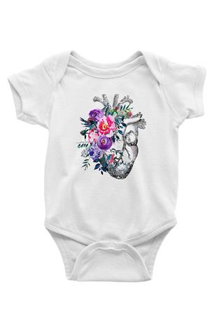 Tıp Bayramı Baskılı Beyaz Unisex Bebek Body - Zıbın