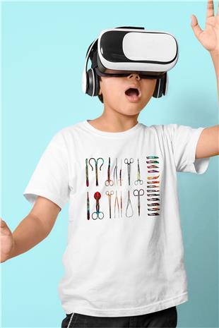 Tıp Bayramı Baskılı Beyaz Unisex Beyaz Çocuk Tişört - Tshirt