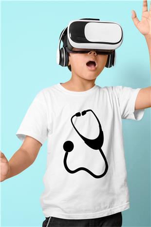 Tıp Bayramı Baskılı Beyaz Unisex Beyaz Çocuk Tişört - Tshirt