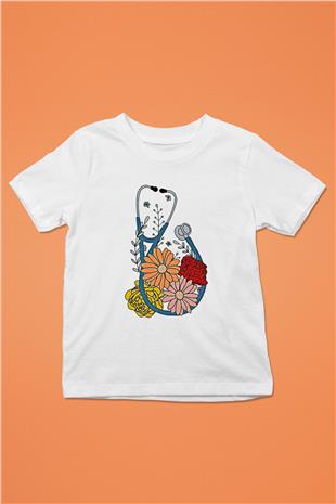 Tıp Bayramı Baskılı Beyaz Unisex Beyaz Çocuk Tişört - Tshirt