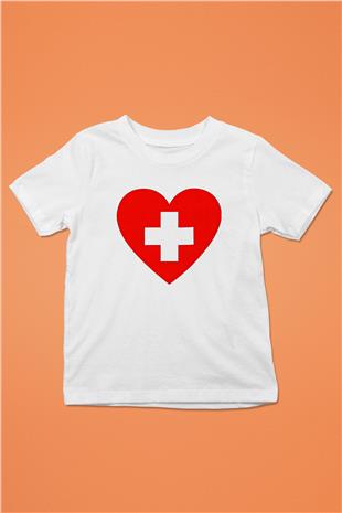 Tıp Bayramı Baskılı Beyaz Unisex Beyaz Çocuk Tişört - Tshirt