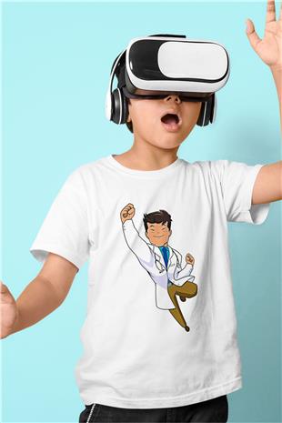 Tıp Bayramı Baskılı Beyaz Unisex Beyaz Çocuk Tişört - Tshirt