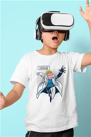 Tıp Bayramı Baskılı Beyaz Unisex Beyaz Çocuk Tişört - Tshirt