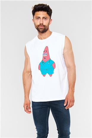 Tıp Bayramı Baskılı Beyaz Unisex Kolsuz Tişört - Tshirt