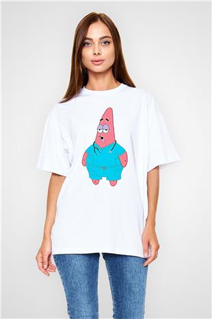 Tıp Bayramı Baskılı Beyaz Unisex Oversize Tişört - Tshirt