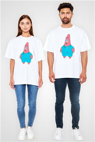 Tıp Bayramı Baskılı Beyaz Unisex Oversize Tişört - Tshirt