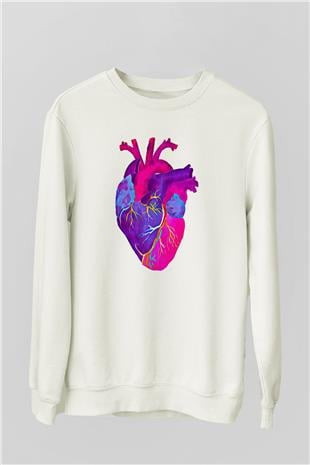 Tıp Bayramı Baskılı Beyaz Unisex Sweatshirt
