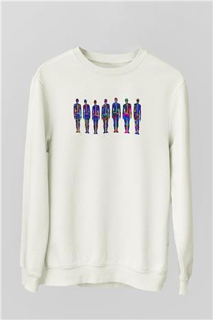Tıp Bayramı Baskılı Beyaz Unisex Sweatshirt