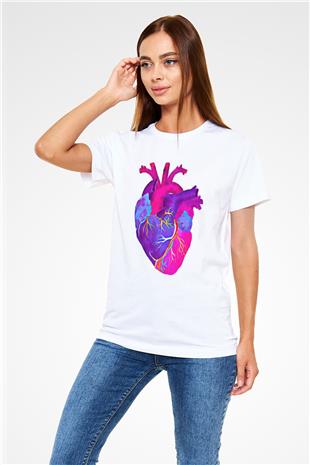 Tıp Bayramı Baskılı Unisex Beyaz Tişört - Tshirt
