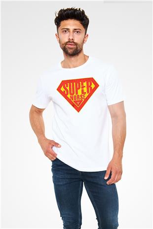 Tıp Bayramı Baskılı Unisex Beyaz Tişört - Tshirt