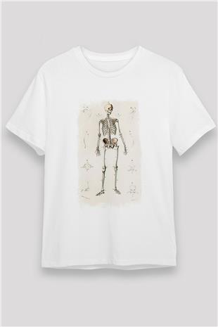 Tıp Bayramı Baskılı Unisex Beyaz Tişört - Tshirt