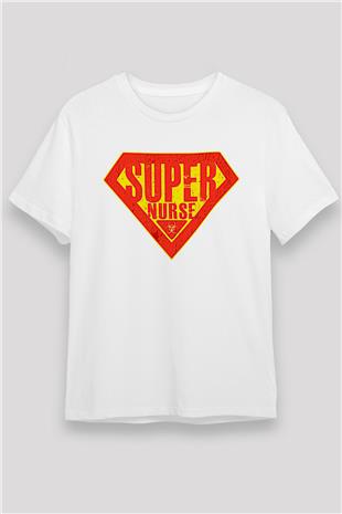 Tıp Bayramı Baskılı Unisex Beyaz Tişört - Tshirt