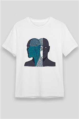 Tıp Bayramı Baskılı Unisex Beyaz Tişört - Tshirt