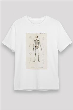 Tıp Bayramı Baskılı Unisex Beyaz Tişört - Tshirt