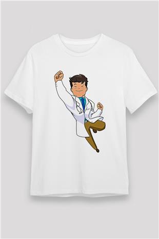 Tıp Bayramı Baskılı Unisex Beyaz Tişört - Tshirt