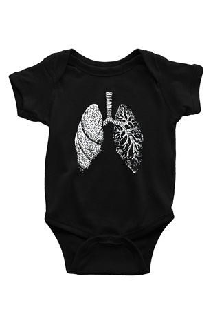 Tıp Bayramı Baskılı Unisex Siyah Bebek Body - Zıbın