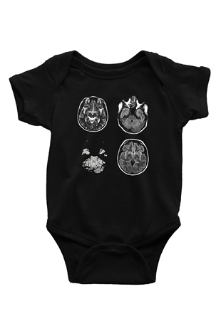 Tıp Bayramı Baskılı Unisex Siyah Bebek Body - Zıbın