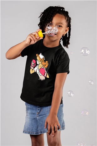 Tıp Bayramı Baskılı Unisex Siyah Çocuk Tişört - Tshirt