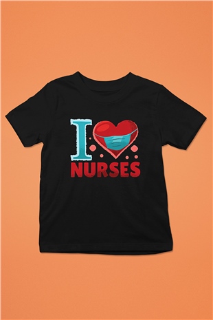 Tıp Bayramı Baskılı Unisex Siyah Çocuk Tişört - Tshirt