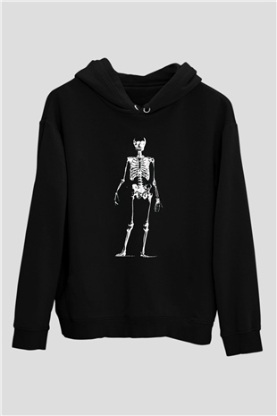 Tıp Bayramı Baskılı Unisex Siyah Hoodie