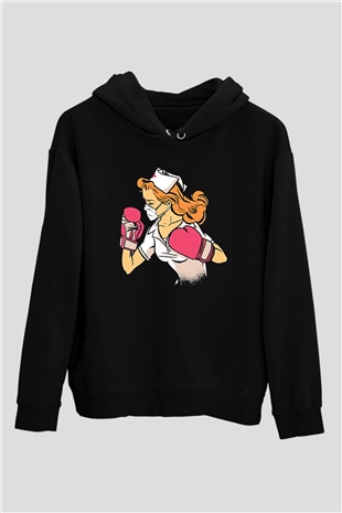 Tıp Bayramı Baskılı Unisex Siyah Hoodie