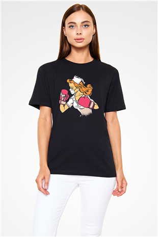Tıp Bayramı Baskılı Unisex Siyah Tişört - Tshirt