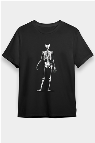 Tıp Bayramı Baskılı Unisex Siyah Tişört - Tshirt