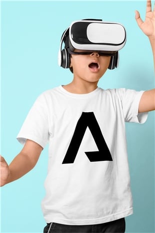 Titanfall Baskılı Beyaz Unisex Çocuk Tişört