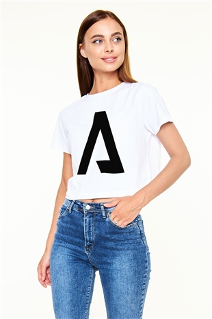 Titanfall Beyaz Croptop Tişört