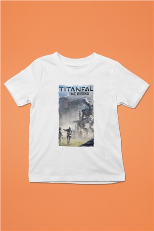 Titanfall Beyaz Unisex Çocuk Tişört