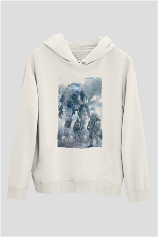Titanfall Beyaz Unisex Hoodie